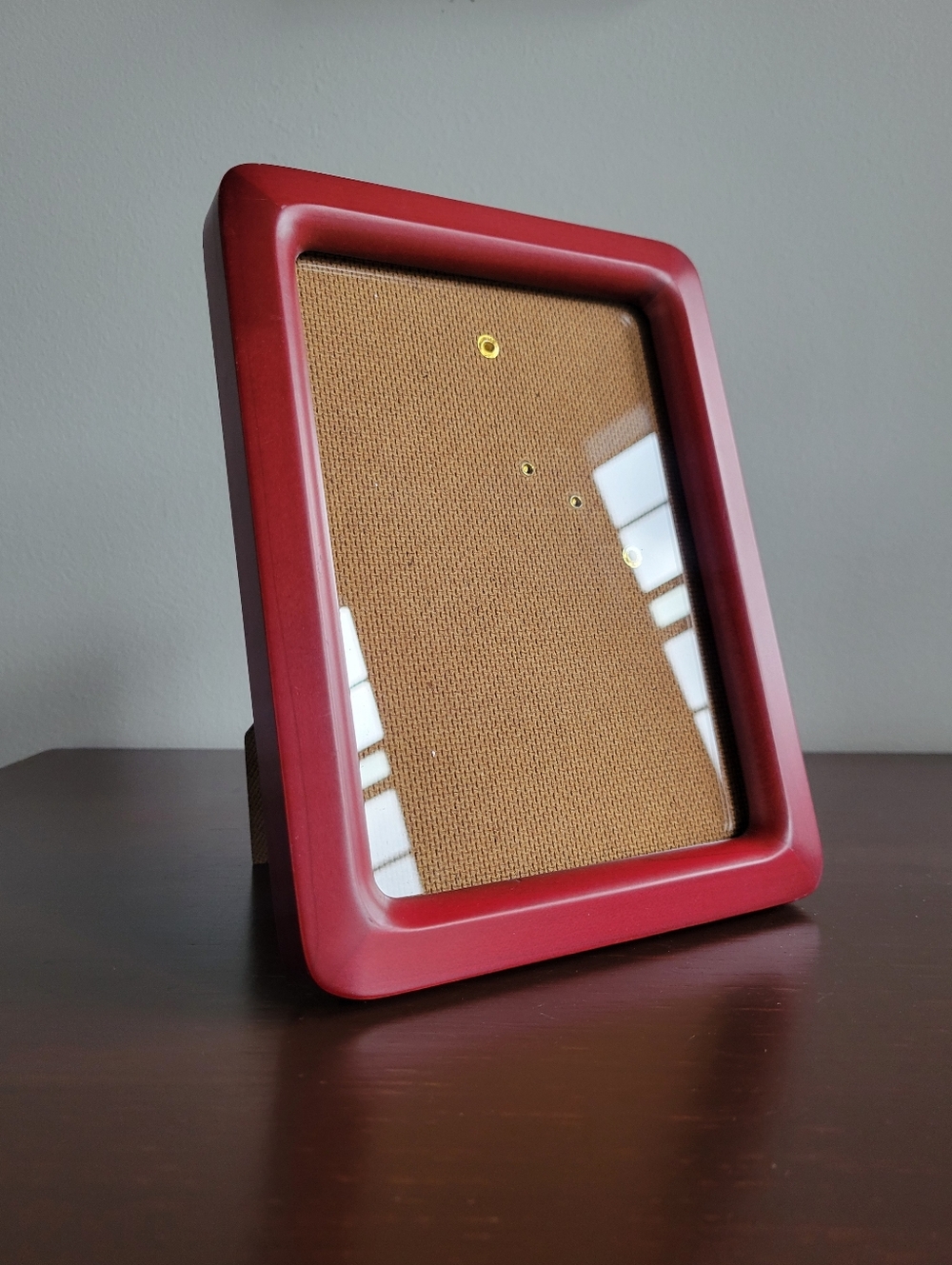 Vintage Mid Century Modern Red Stained Wood Photo Frame